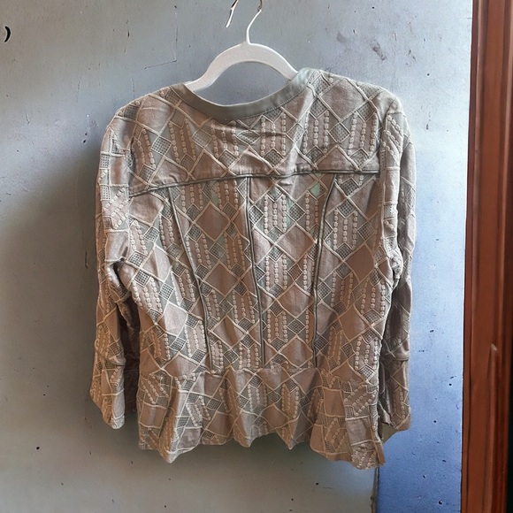 INC Patterned Zip Up - Picture 3 of 6